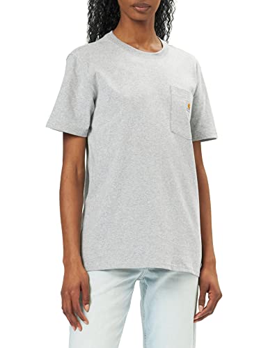 Carhartt Damska koszulka robocza z krótkim rękawem, szary (Heather Grey), M