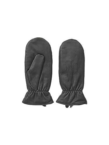 PIECES Damskie rękawiczki Pcnellie Leather Mittens Noos, czarny, S
