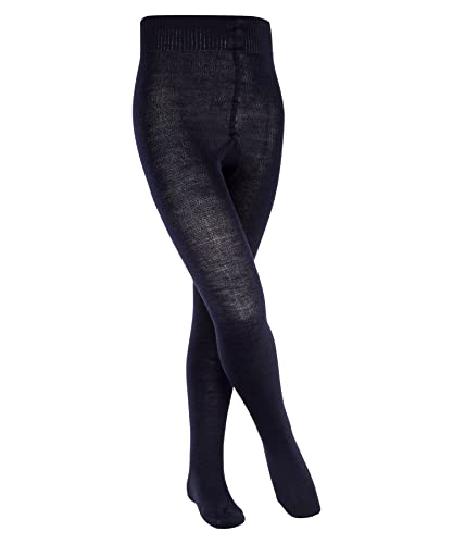 FALKE Uniseks - dzieci Rajstopy Comfort Wool , Wełna, 1 Para, Niebieski (Dark Marine 6170); 122-128 (7-9 lata)