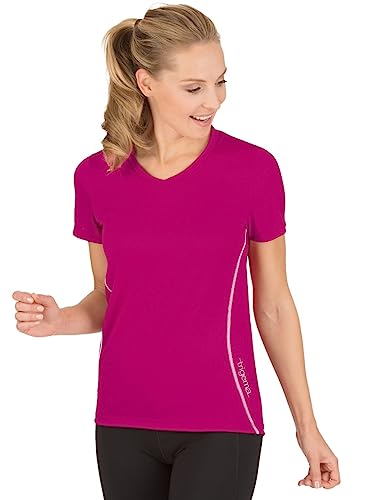 Trigema Damska koszulka sportowa, Różowy (magenta 030), S