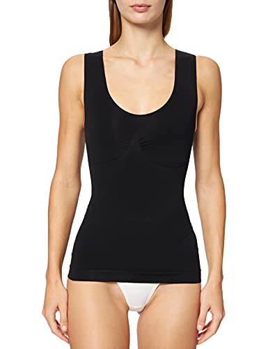 belly cloud Damski top modelujący figurę Paisley, czarny (schwarz 001), XXL