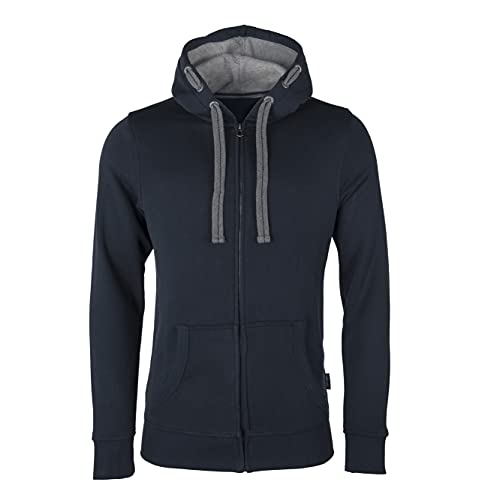 HRM Męska kurtka M bluza z kapturem, grantowy, 4XL