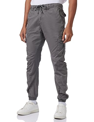 Urban Classics Spodnie męskie cargo do joggingu z praktycznymi kieszeniami, elastyczny ściągacz ze sznurkiem, w wielu kolorach, rozmiary XS - 5XL