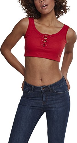 Urban Classics Damska koszulka z krótkim rękawem, czerwony (Fire Red 00697), XL