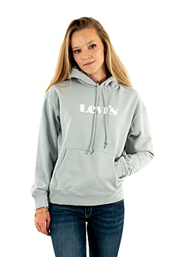 Levi's Damska bluza z kapturem Graphic Standard Hoodie, Bluza z kapturem New Logo Ii Pearl Grey, XXS