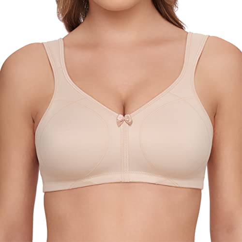 Susa Damski biustonosz bez fiszbin, beżowy (Cappuccino 103), 80G