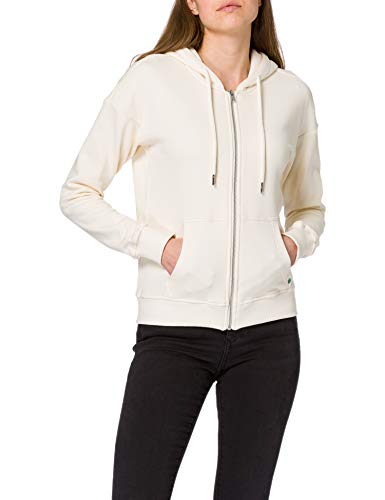 Urban Classics Damska bluza z kapturem z bawełny organicznej Ladies Organic Zip Hoody, Basic bluza z kapturem z zamkiem błyskawicznym (w 2 kolorach, rozmiary XS - 5XL), piasek Whitesand., 5XL