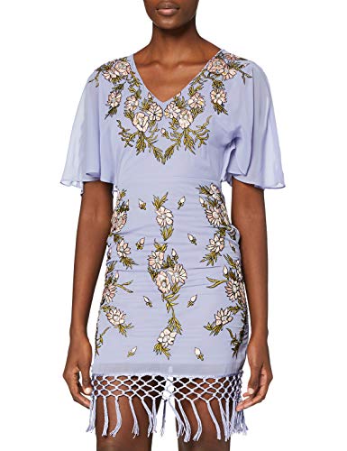 Frock and Frill Damska kwiatowa haftowana sukienka ołówkowa