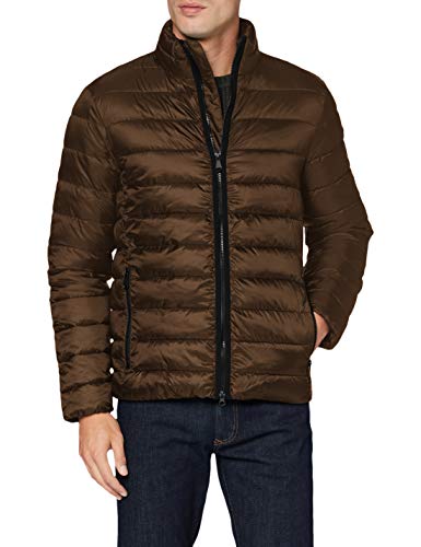 Geox Męska kurtka M Dennie Short JKT (Quilted Jacket, Dktarmac Green/Black, XXL