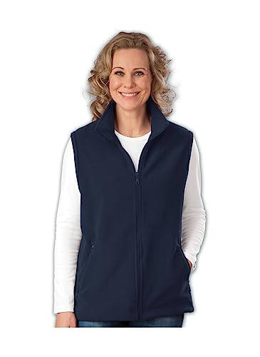 Trigema Damska kamizelka polarowa, Niebieski (granatowy 046), XL