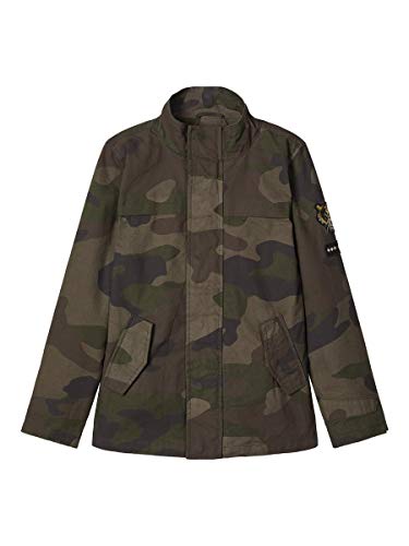 NAME IT Nkmmylvester Camo kurtka chłopięca, rodzynka, 116 cm