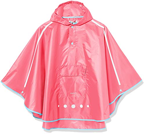 Playshoes Dziecięce ponczo przeciwdeszczowe, składane, uniseks, 18 - różowy, S