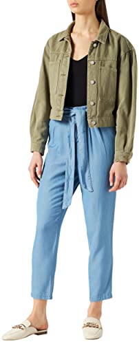 Vero Moda Damskie spodnie sportowe VMMIA HR Loose Tie Pant GA NOOS spodnie rekreacyjne, Light Blue Denim, S