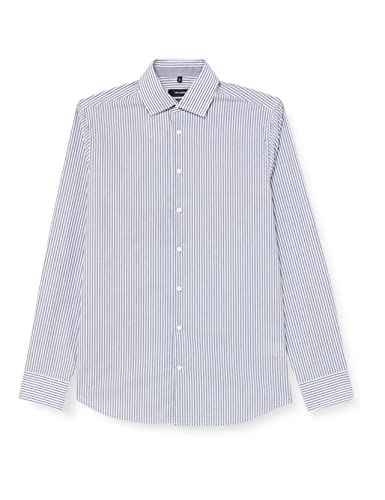 Seidensticker Męska koszula biznesowa, wielokolorowy (niebieski 19), 38 PL