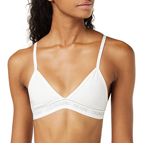 Calvin Klein Bielizna damska trójkątny biustonosz - nowoczesna bawełna, biały, S