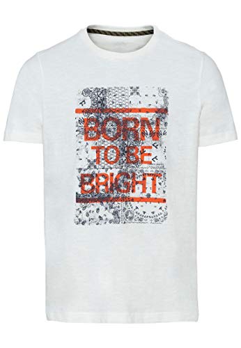 Camel Active T-Shirt Męski 4096445T26, Broken White, Xl