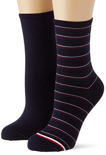 Tommy Hilfiger Damskie skarpety Preppy Women's Short Socks (2 sztuki), grantowy, 39-42 EU