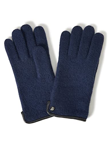 Roeckl Męskie rękawiczki Klassischer Walkhandschuh, Czarny (granatowy 590), 8