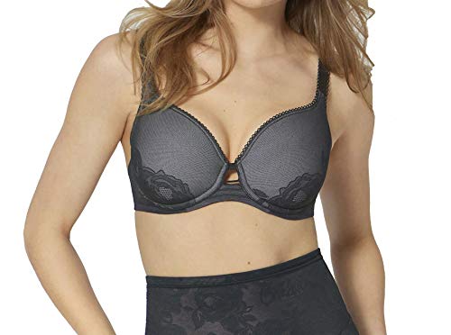 Triumph Damski biustonosz w kształcie Wild Rose Sensation Wp, czarny, 85B