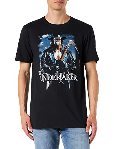 WWE T-shirt męski Undertaker Scythe, czarny, L