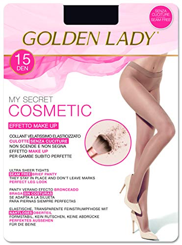 Goldenlady Damskie pończochy Hold-Up, 15 DEN (3 sztuki), Czarny (Nero A), L/rozmiar producenta: 4 – L