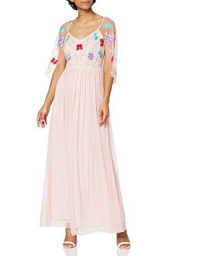 Frock and Frill Damska haftowana sukienka maxi formalna nocna