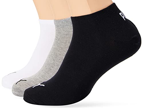 PUMA Skarpety typu sneaker Plain Socke, szary/biały/czarny, 43-46 EU