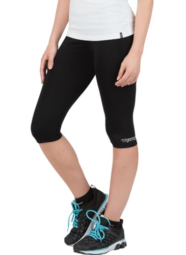 Trigema Damskie spodnie sportowe 3/4, czarny, M