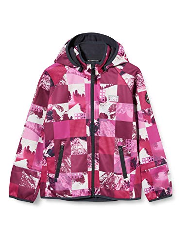 Lego Wear Lwsinclair-Lego Tec Shell kurtka dziecięca, 477 Dark Pink, 128