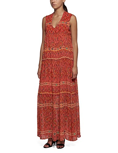 Replay Sukienka damska, Mehrfarbig (Orange/Multicolour Print 10), M