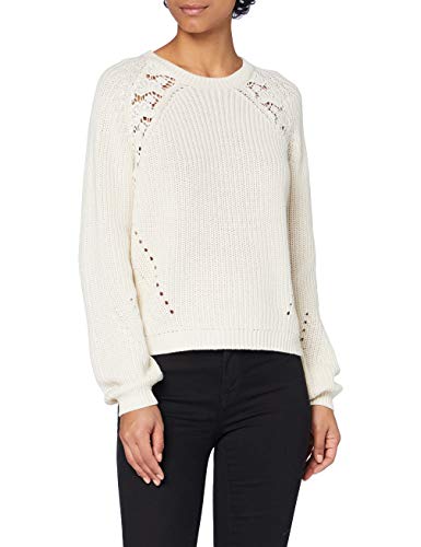 ONLY Onlmagge Life L/S Lace KNT Noos sweter damski, Eggnog, S
