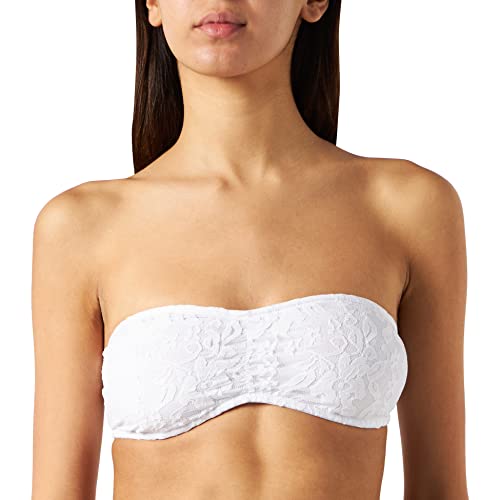 Urban Classics Damski top Laces Bandeau, biały (White 00220), S