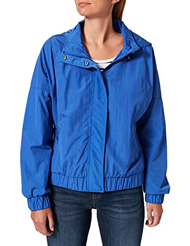 Urban Classics Damska kurtka oversized Windbreaker Shiny Crinkle nylonowa kurtka, damska wiatrówka z szerokimi rękawami dla kobiet, w 2 kolorach, rozmiary XS - 5XL, Sporty Blue, L