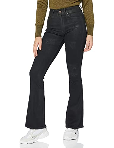 G-STAR RAW Dżinsy damskie 3301 High Waist Flare Skinny, Black Radiant Cobler Restored B472-b997, 27W x 32L