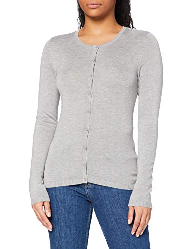 ICHI Damska kurtka z dzianiny, Szary (Grey Melange 10020), L