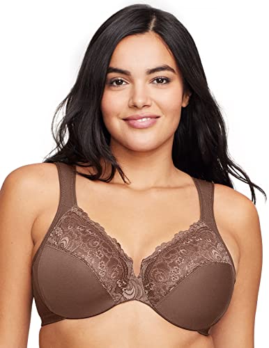 Glamorise Pełna figura plus rozmiar Wonderwire biustonosz z przodu z fiszbinami #1245