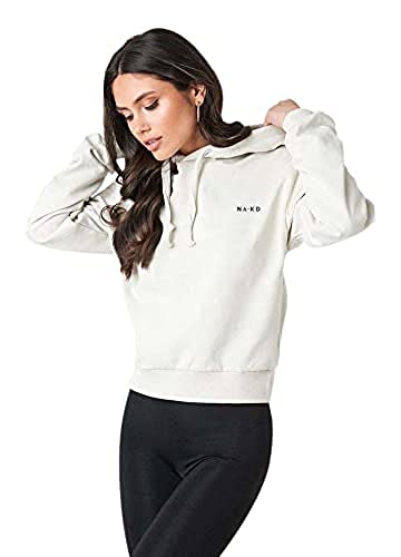 NA-KD Damska bluza z kapturem z logo Basic