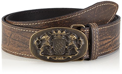 Werner Trachten Pasek unisex do stroju ludowego, brązowy (ciemnobrązowy 565), 100 cm