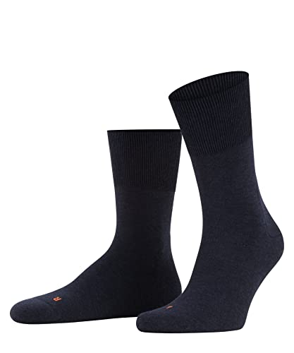 FALKE Uniseks Skarpety Run U SO Bawełna jednokolorowe 1 Para, Niebieski (Navy Blue Melange 6490), 37-38