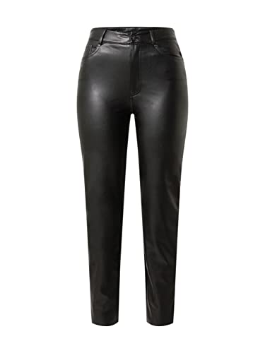 ONLY Damskie spodnie Onlemily Hw St Ank Faux Leather Pnt Noos