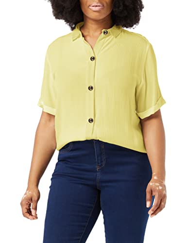 SPARKZ COPENHAGEN Damska koszula Harriet Ss, Limelight Yellow, XL