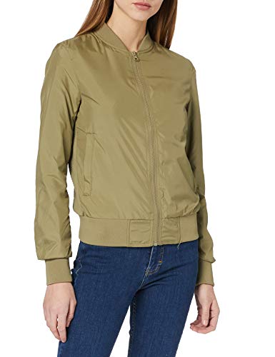 Urban Classics Damska kurtka bomberka, lekka kurtka lotnicza dla kobiet, w wielu kolorach, rozmiary XS-XL, khaki, XS