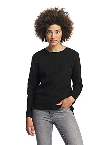 Urban Classics Damski sweter Ladies Athletic Interlock Crewneck, czarny (czarny 7), S