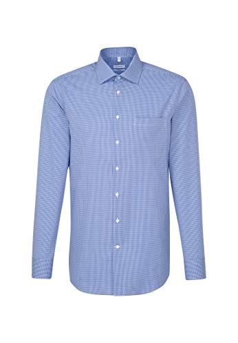 Seidensticker Męska koszula biznesowa z obszyciem regularna formalna