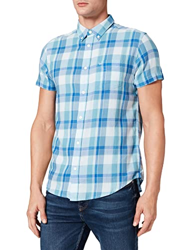 Wrangler Męska koszula rekreacyjna, niebieski (Niagara Blue Xws), S