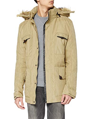 Urban Classics Parka męska, Beżowy (beżowy 0003), S