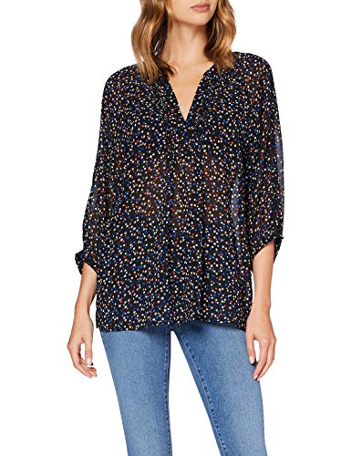 Gerry Weber Damska bluza, Czarny/kobaltowy/dynia D, 38
