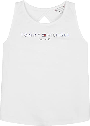 Tommy Hilfiger Dziewczęca koszulka Tanktop z grafiką, biały, 86 cm