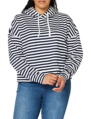 Tommy Jeans Damski kardigan z kapturem w paski Tjw