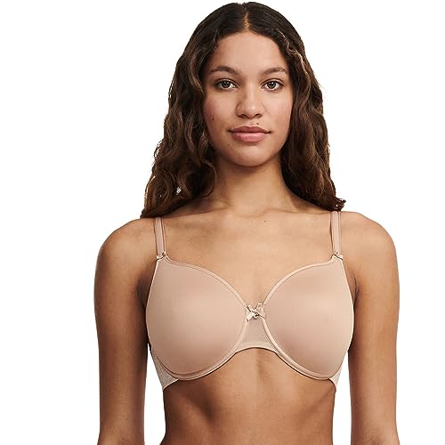 Chantelle C MAGNIFIQUE, biustonosz z koszulką, niewidoczna bielizna damska, nude, 75C